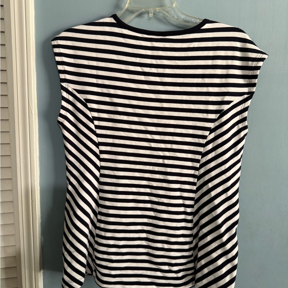 CAbi Black and White Striped Knit Top - Picture 7 of 16